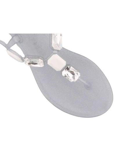 Shop Menghi Thong Sandals In Silver