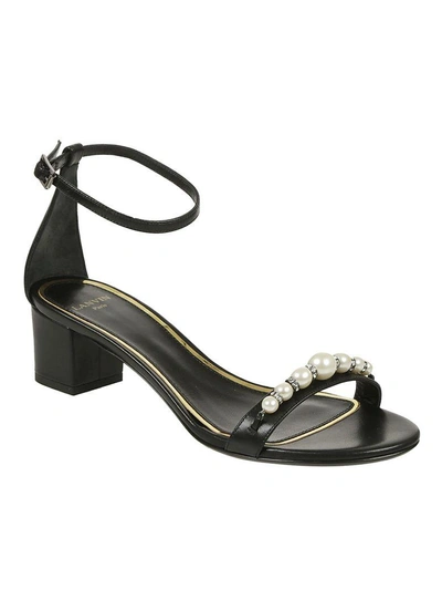 Shop Lanvin Embellished Sandals In Black
