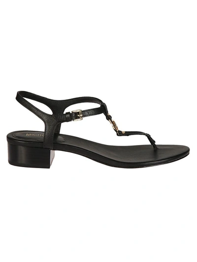 Shop Michael Kors Cayla Mid Sandals In Black
