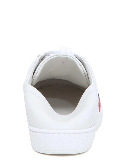 Shop Gucci Ace Low-top Sneaker With Foldable Back In Bianco