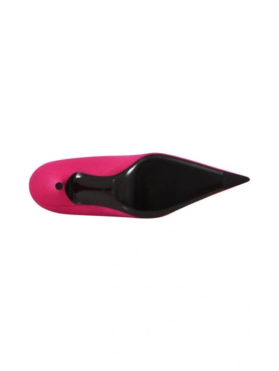 Shop Balenciaga Knife Boots Pink In Fuxia