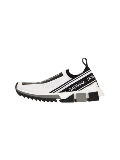 Shop Dolce & Gabbana Sorrento Sneaker White In White-black