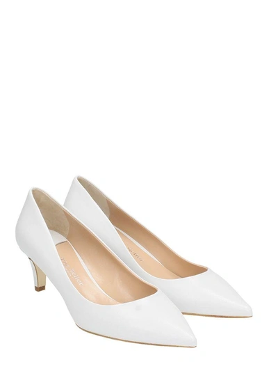 Shop The Seller White Leather Pumps