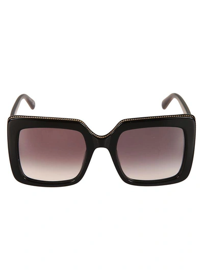 Shop Stella Mccartney Squared Sunglasses In Black