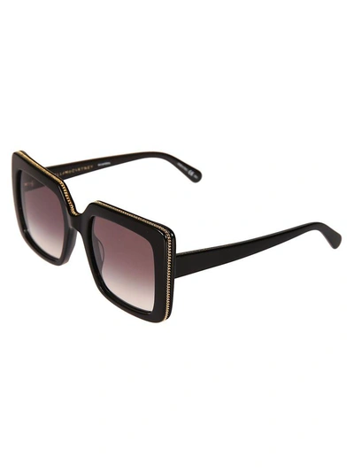 Shop Stella Mccartney Squared Sunglasses In Black