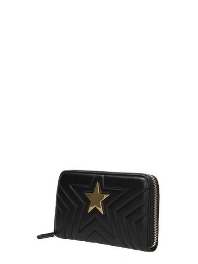 Shop Stella Mccartney Black Faux Leather Wallet
