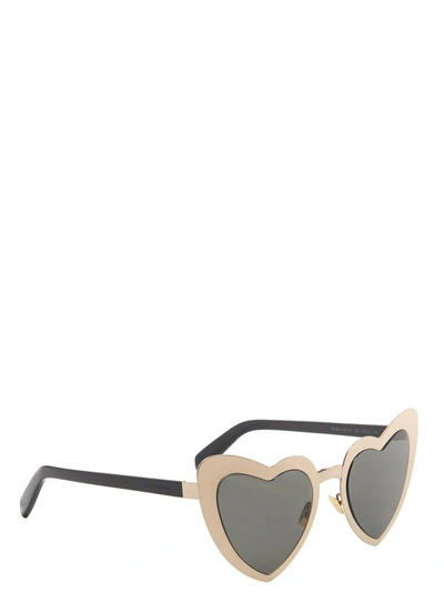 Shop Saint Laurent Sunglasses In Gold