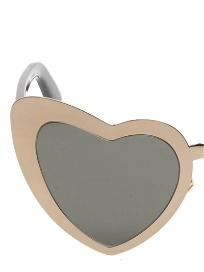 Shop Saint Laurent Sunglasses In Gold