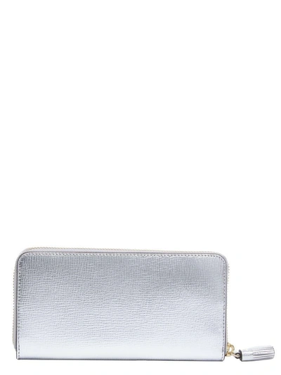 Shop Anya Hindmarch Wallet In Silver
