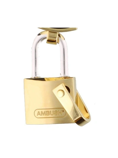 Shop Ambush Padlock Bracelet In Gold