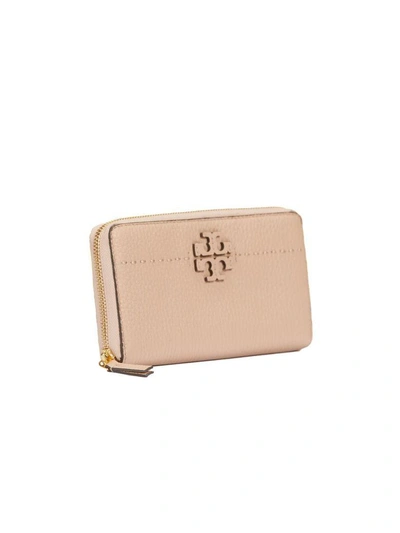 Shop Tory Burch Mcgraw Zip Continental Wallet In Cipria