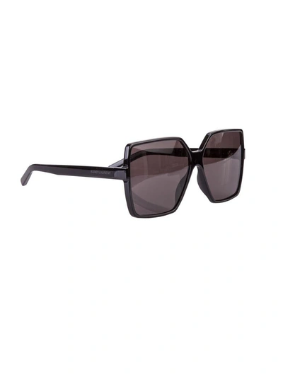 Shop Saint Laurent Sunglasses In Nero Grigio