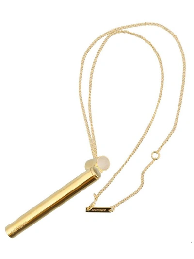 Shop Ambush Cigarettes Case Necklace In Gold