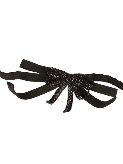 Shop N°21 Bow-embellished Belt In Black