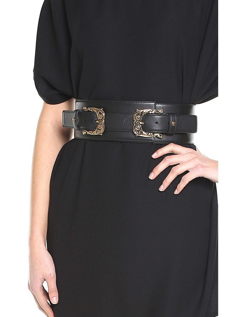 versace baroque buckle leather belt