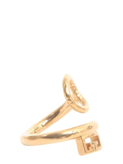 Shop Givenchy Gv Ring In Oro