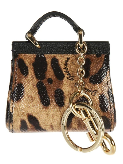 Shop Dolce & Gabbana Leopard Keyring