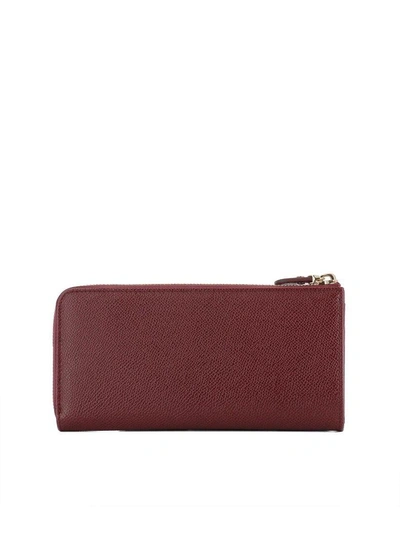 Shop Ferragamo Red Leather Wallet