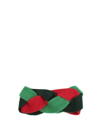 Shop Gucci Wool And Cashmere Headband In Multicolor