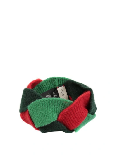 Shop Gucci Wool And Cashmere Headband In Multicolor