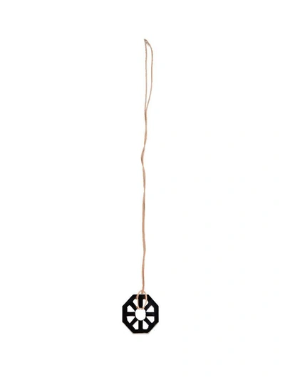 Shop Tory Burch Necklace In Cuoio Argento