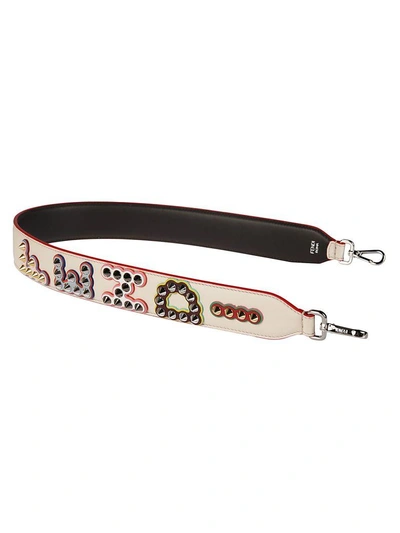 Shop Fendi Strap You Logo Strap In Ivory