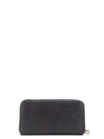Shop Stella Mccartney Zip Around Wallet In Black