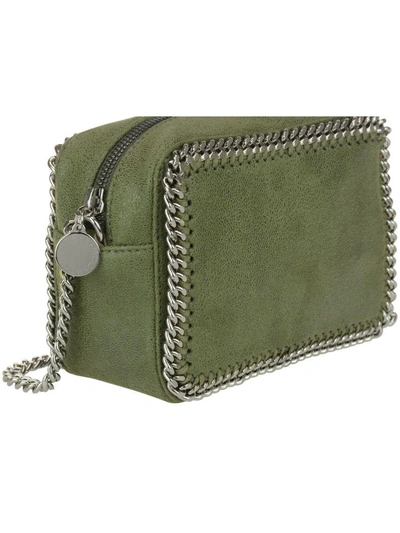 Shop Stella Mccartney Falabella Crossbody Bag In Olive