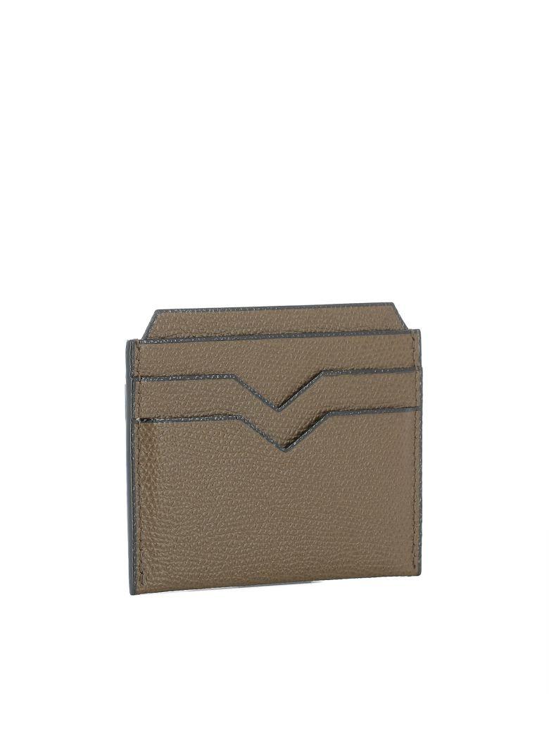 Valextra Brown Leather Card Holder | ModeSens