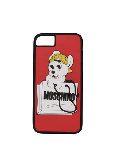 Shop Moschino Iphone 6s/7 Cover In Rosso