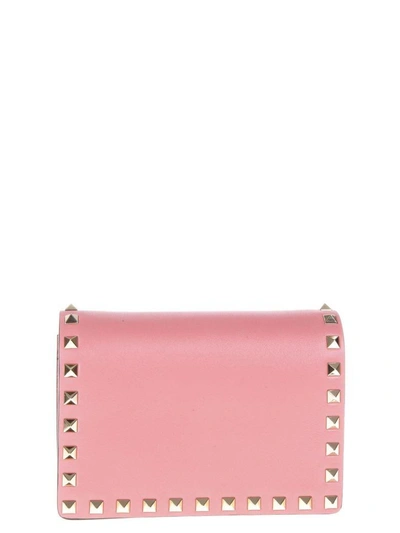 Shop Valentino Rockstud Tropical Color Leather Shoulder Bag