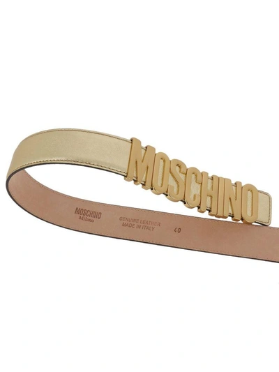 Shop Moschino Belt Belt Women  Couture In Gold