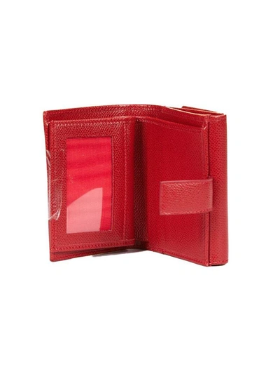 Shop Ferragamo Gancio French Wallet In Rossa