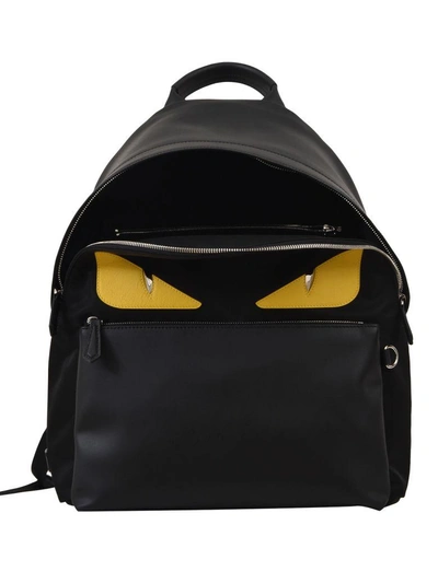 Shop Fendi Bag Bugs Backpack In Black