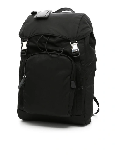 Shop Prada Nylon Backpack In Neronero