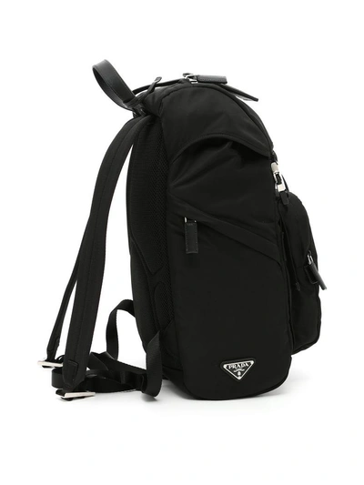 Shop Prada Nylon Backpack In Neronero