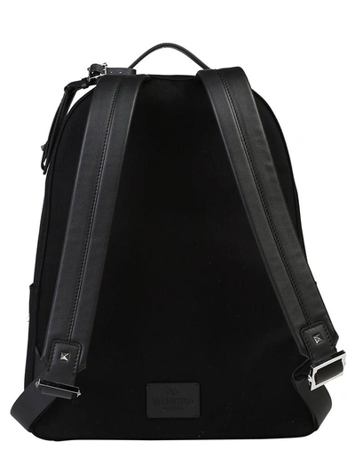 Shop Valentino Backpack In Bianco-nero