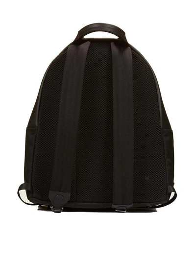 Shop Fendi Logo Printed Bag Bugs Backpack In Nero-giallo