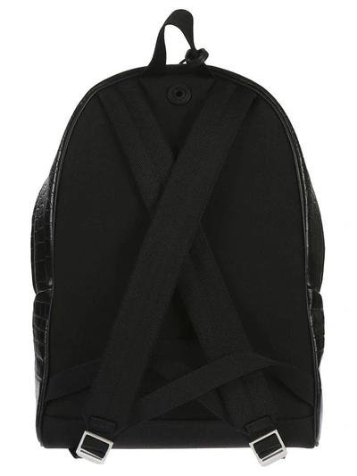 Shop Saint Laurent Croc Print City Backpack