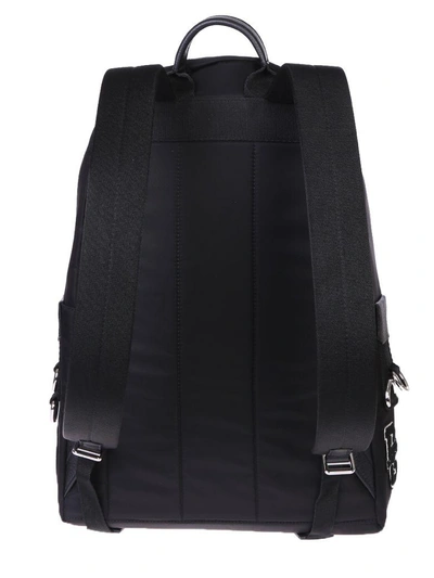 Shop Dolce & Gabbana Black Patched Backpack