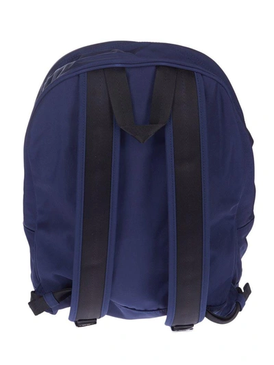 Shop Kenzo Tiger Head Backpack In Blu