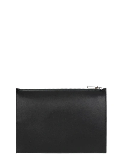 Shop Kenzo Black Leather Clutch Bag