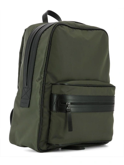 Shop Maison Margiela Green Fabric Backpack