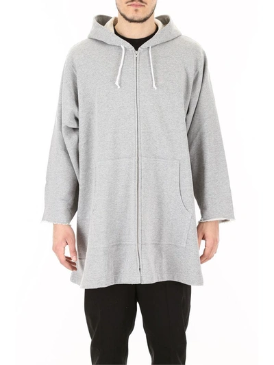 Shop Comme Des Garçons Boys Oversized Hoodie In Light Grey|grigio