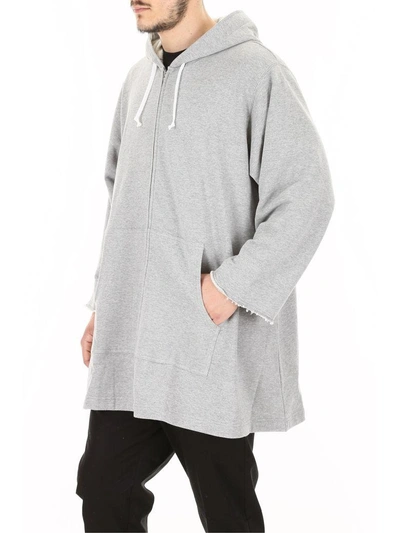 Shop Comme Des Garçons Boys Oversized Hoodie In Light Grey|grigio