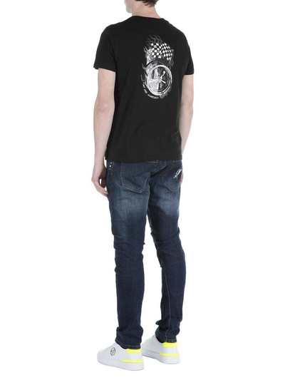 Shop Philipp Plein Cotton T-shirt In Black