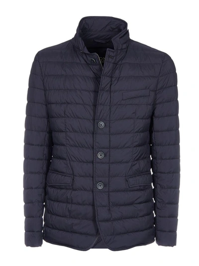 Shop Herno Classic Padded Jacket In Blue