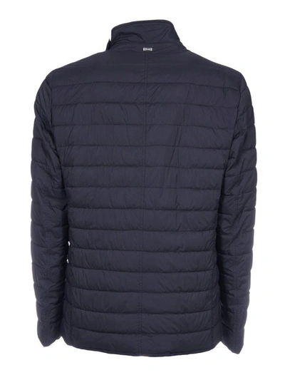 Shop Herno Classic Padded Jacket In Blue