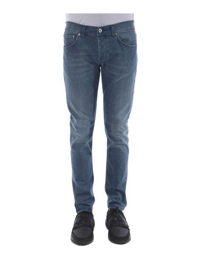 Shop Dondup Faded Straight Leg Jeans In Denim