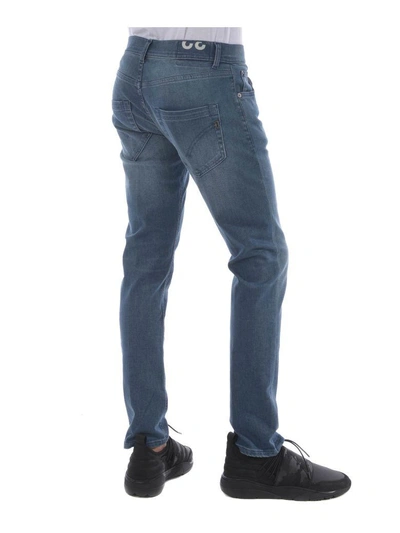 Shop Dondup Faded Straight Leg Jeans In Denim